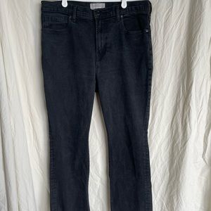 Everlane raw edge black skinny jeans